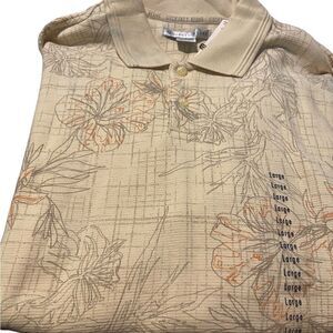 Geoffrey Beene size large shirt sleeved collared shirt new with tags